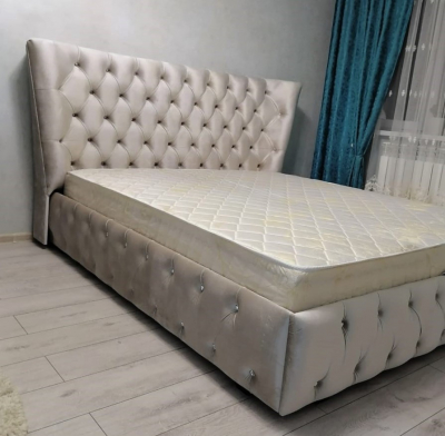 Кровать "СОФИ" серебро 45.000.руб.